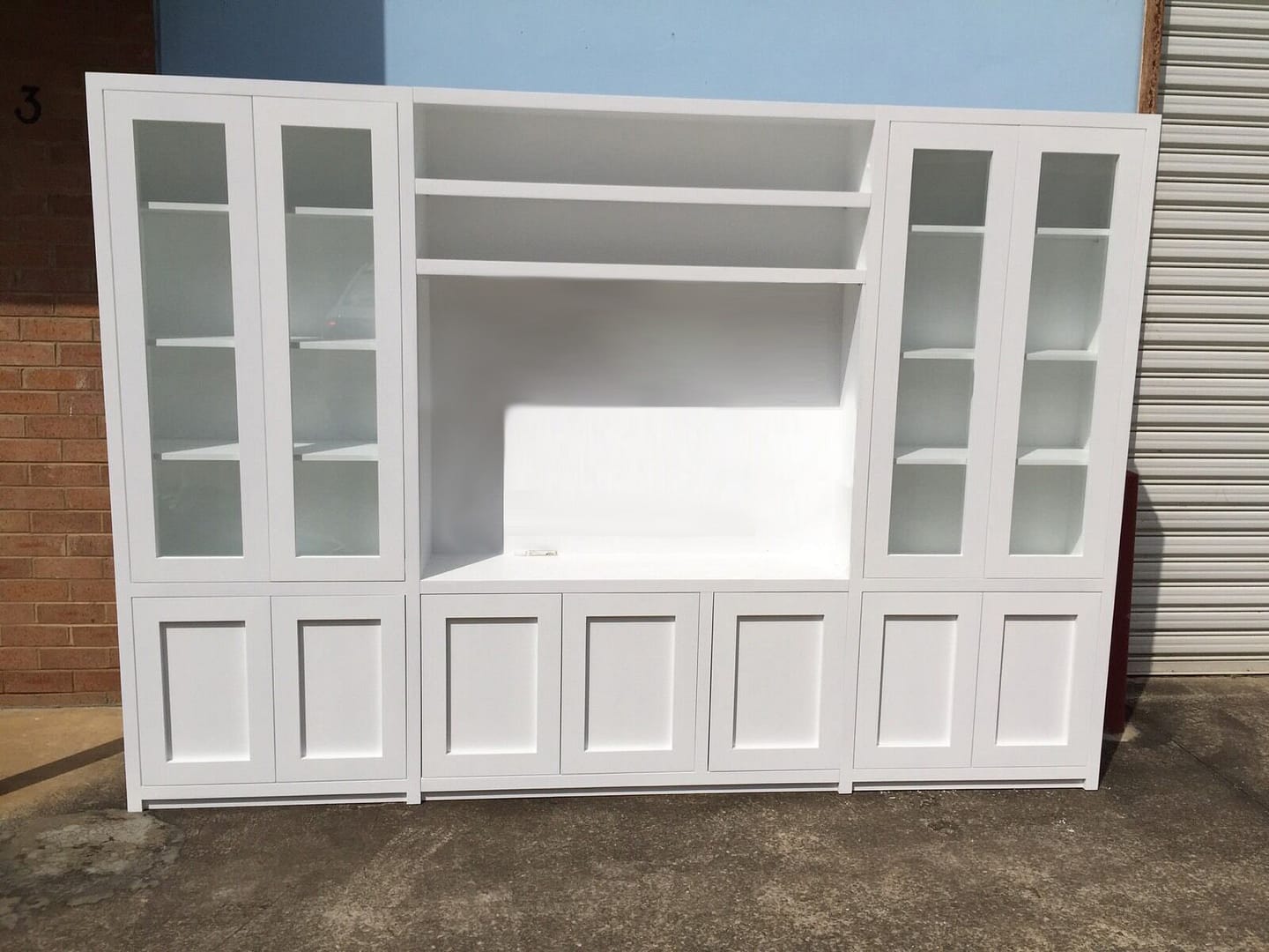 Quality Tv Wall Unit Display Bookcase Unit made in Australia