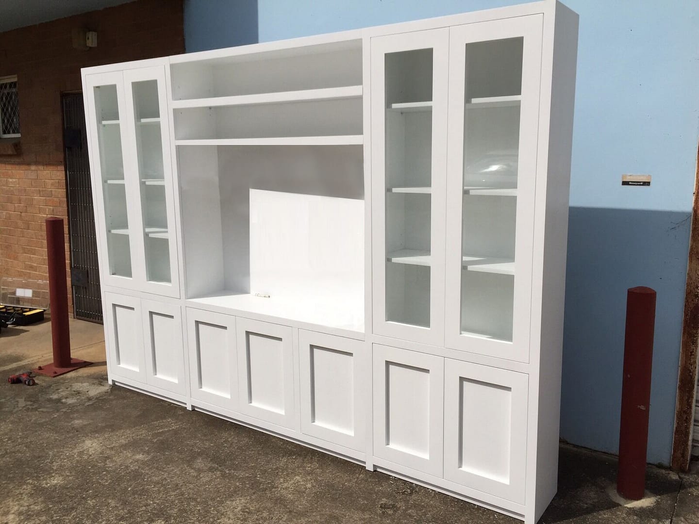 Local Made Artarmon Entertainment Tv Wall Unit Display Bookcase Unit - Image 2