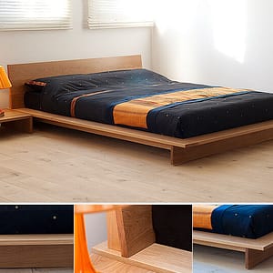 Quality Tassie oak queen bed made in Australia