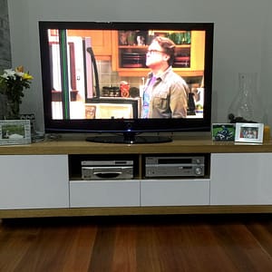 Quality Tassie Oak Wall Hung Tv Entertainment Unit made in Australia