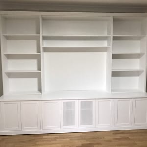 Quality Polyurethane Entertainment Wall Unit Bookcase made in Australia!