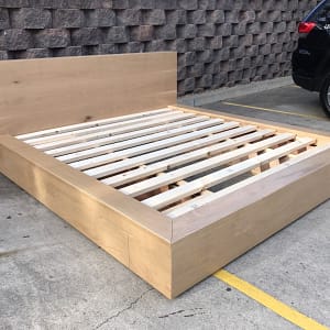 Quality Solid American oak king bed made in Australia!