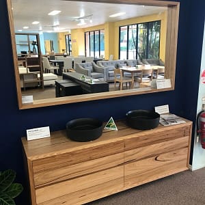 Quality Wormy Chestnut Wall Mountable Vanity made in Australia!