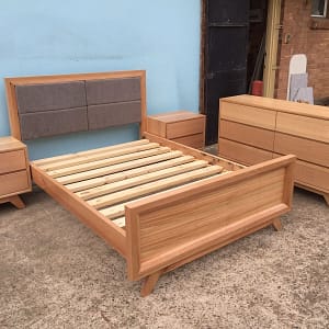 Tassie Oak Retro Bedroom Suite Made in Australia!