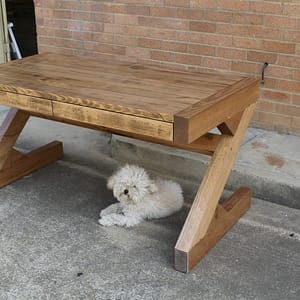 Solid recycled timber Zeno desk table Made in Australia!