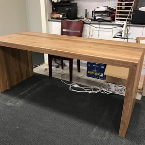 Quality Spotted Gum Hardwood Timber Desk made in Australia
