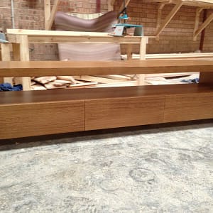 Quality Tassie oak byron lowline tv unit made in Australia