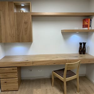 Quality Wall mounted desk cabinet Floating shelf made in Australia